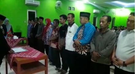 Pelantikan dan Bimtek Bagi KPPS Pilurdes 2018